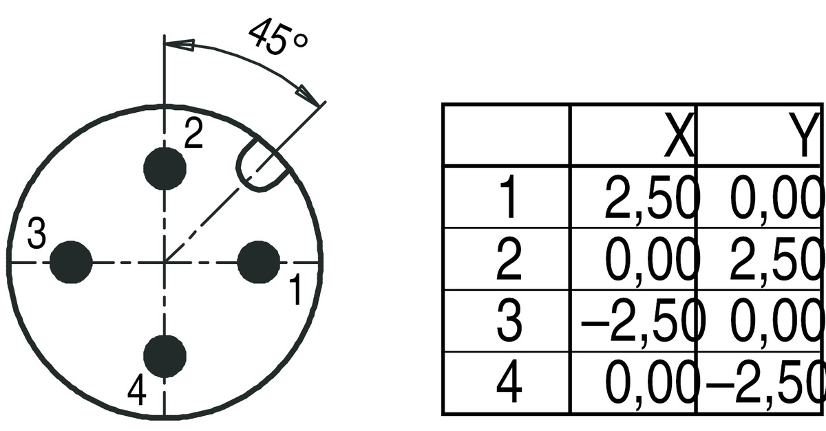 M12 4 Pin Erkek Açılı Konnektör, Binder 9904292404