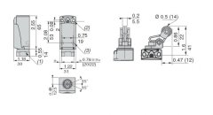 XCKP2127P16 Makaralı Kollu Limit Switch