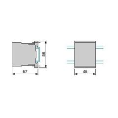 LC1K1201B7 12A (5,5 KW) 24 V AC Bobinli 1NC Mini Kontaktör