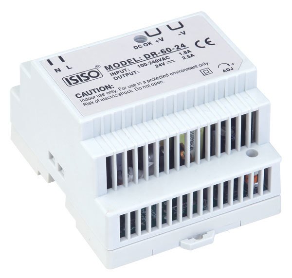 ISISO 60w 5v DC 6.5a Raya Montajlı Güç Kaynağı