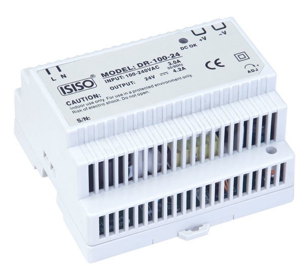 ISISO 100w 12v DC 8.5a Raya Montajlı Güç Kaynağı