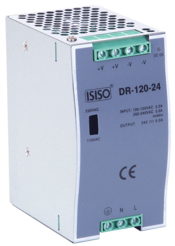 ISISO 120w 12v DC 10.0a Raya Montajlı Güç Kaynağı