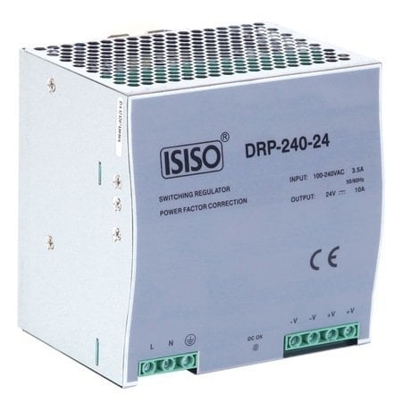 ISISO 240w 24v DC 10.0a Raya Montajlı Güç Kaynağı