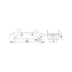 6x35a Makina Fişi Metal Mandallı Mete Enerji - 403101s