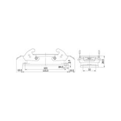 6x35A. Çoklu Makine Prizi Metal Mandallı Mete Enerji - 403100S