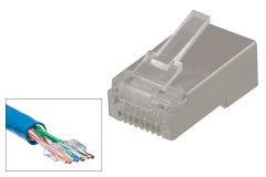 8P/8C CAT6 Shielded Konnektör