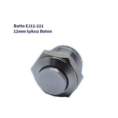 12 mm Işıksız Çıkık Kafa IP67 Yaylı Buton Buton EJ12-221A