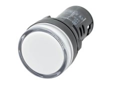 22mm Beyaz Ledli Sinyal Lambası 220V AC GWEST