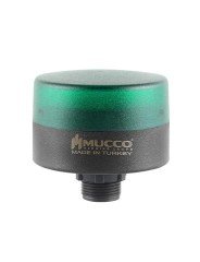 Somun Bağlantılı Sabit Flaşör Çakar Buzzer Mini Tepe Lambası 12-24V AC/DC SNT-SM715-B