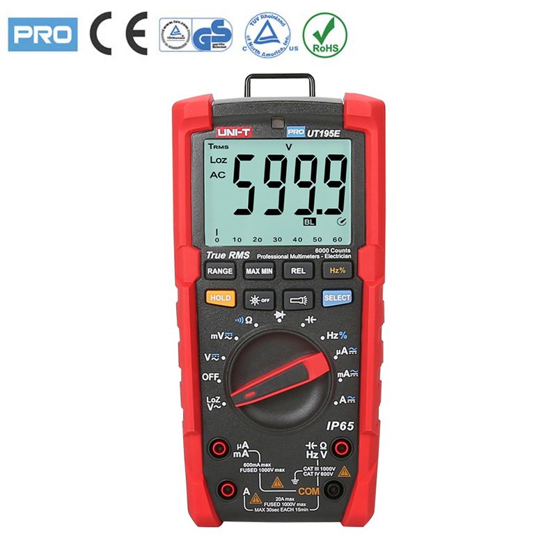 Uni-T UT195E Profesyonel Multimetre, IP65 Test Cihazı