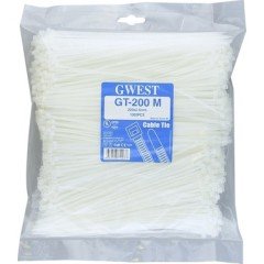 Gwest 200x2,5 mm Beyaz Kablo Bağı 1000 Adet GT 200 M