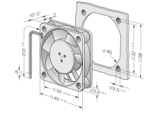 Ebm Papst 412F Aksiyel Kompakt Fan 12 DC 412 F