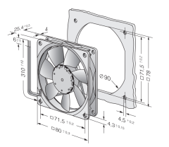 Ebm Papst 8414N Aksiyel Kompakt Fan 24 DC 8414N