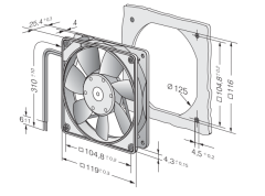 Ebm Papst 4412F Aksiyel Kompakt Fan 12 DC 4412 F