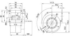 Ebm Papst G2E085-AA01-01 230 V Radyal Fan, Tek Emişli