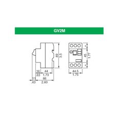 GV2ME07 Schneider Motor Koruma Şalteri 1,6 - 2,5a GV2-ME07